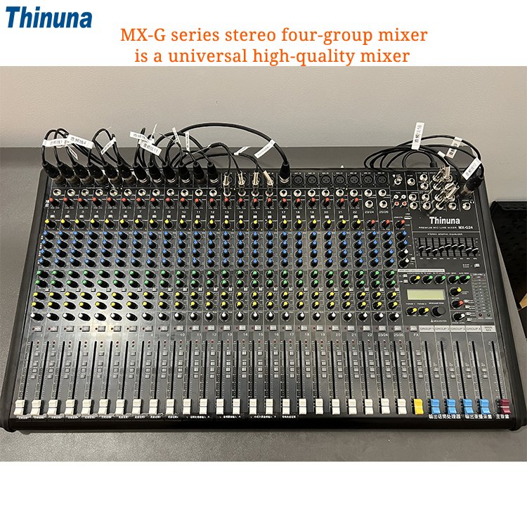 Thinuna MX-G12 Professional Audio Mixer 12 Channel Sound Mixing Console 256 Kinds of Digital Effects USB Playback Function