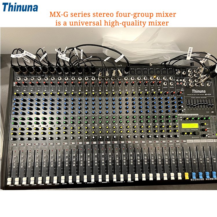 Thinuna MX-G12 Professional Audio Mixer 12 Channel Sound Mixing Console 256 Kinds of Digital Effects USB Playback Function