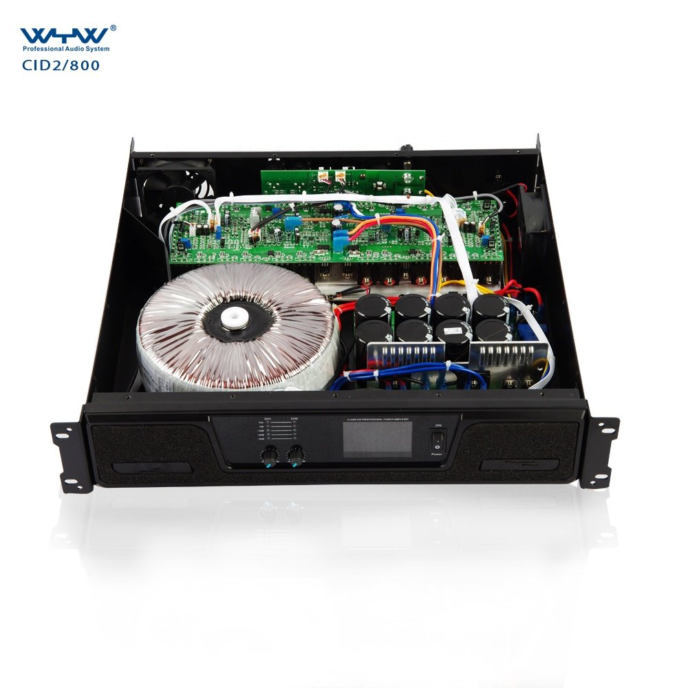 CID2-800 800-watt ClassH Bridge Mode Audio Power Amplifier With LED Display