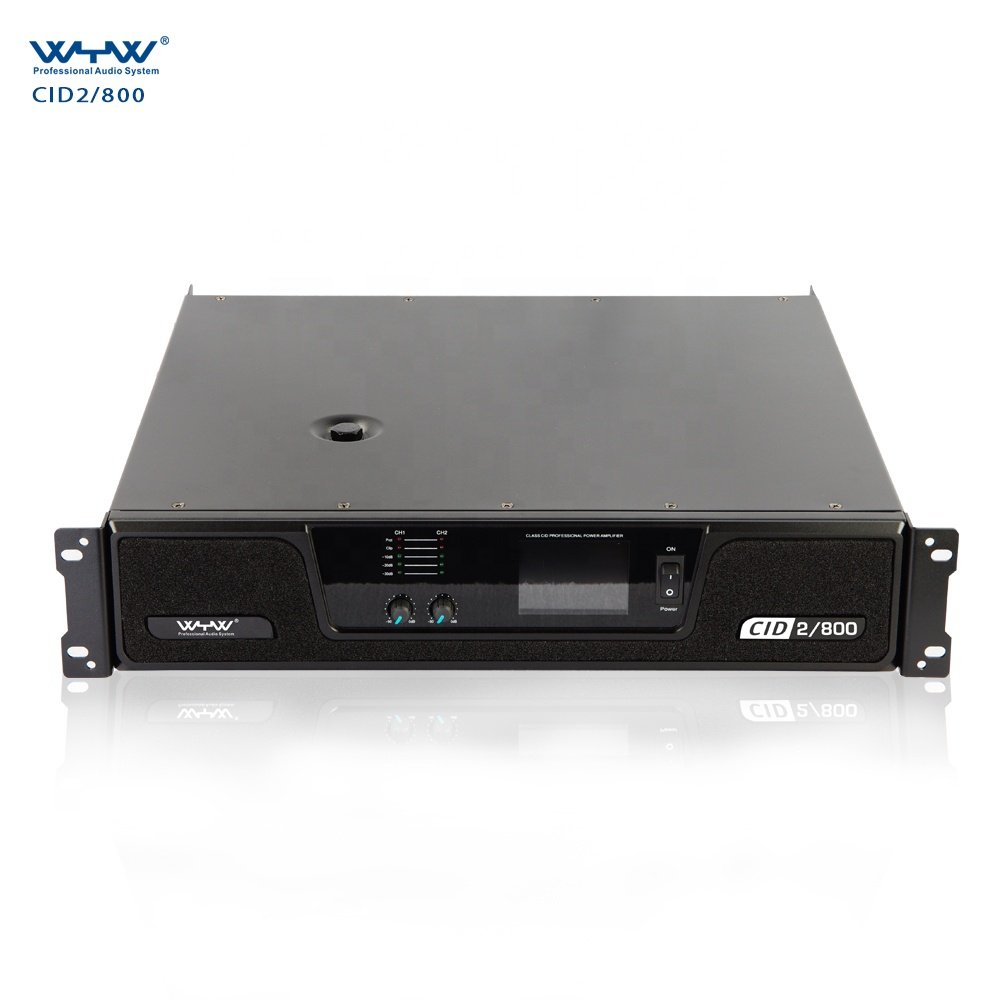 CID2-800 800-watt ClassH Bridge Mode Audio Power Amplifier With LED Display
