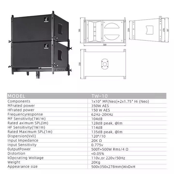 Professional audio equipment Cinema grade sound black grid speakers High power loudspeakers