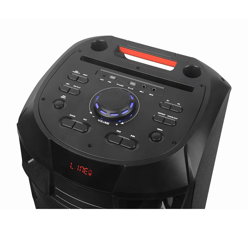 High sound quality 12 inch super bass Karaoke Speakers with wireless mic trolley Active big power portable Speakers