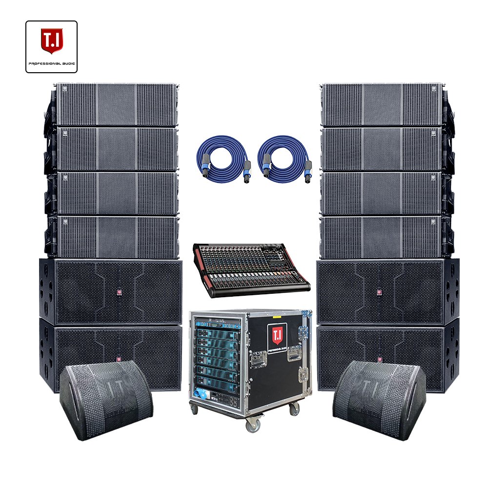 12 inch professional line array speaker T.I Pro Audio passive 3 way sound system equipment for church