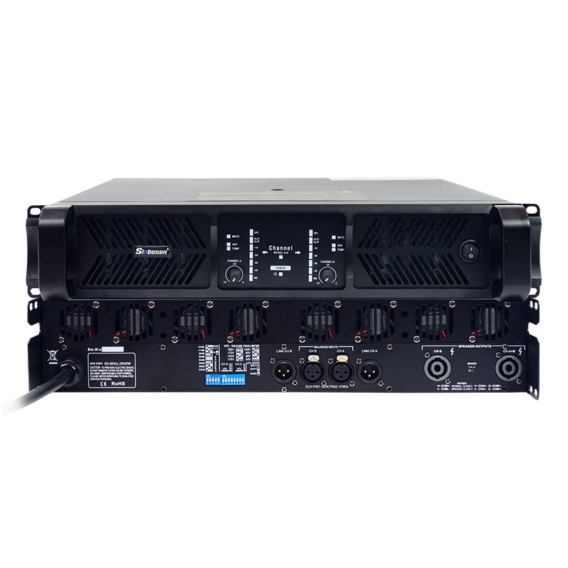 Sinbosen DS-14K sound equipment class td 2 channel power amplifier 2000 watt