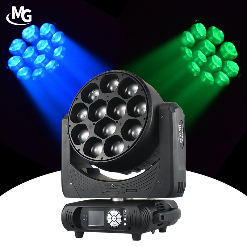 Wholesale Bee Eye 12x40W RGBW 4in1 DMX Control LED Zoom Wash Moving Head Light
