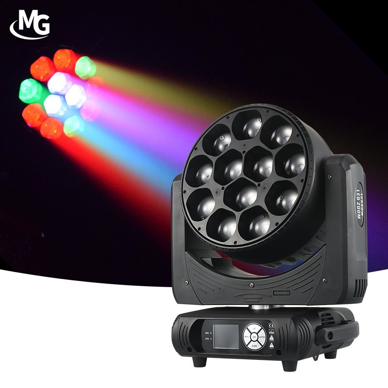 Wholesale Bee Eye 12x40W RGBW 4in1 DMX Control LED Zoom Wash Moving Head Light