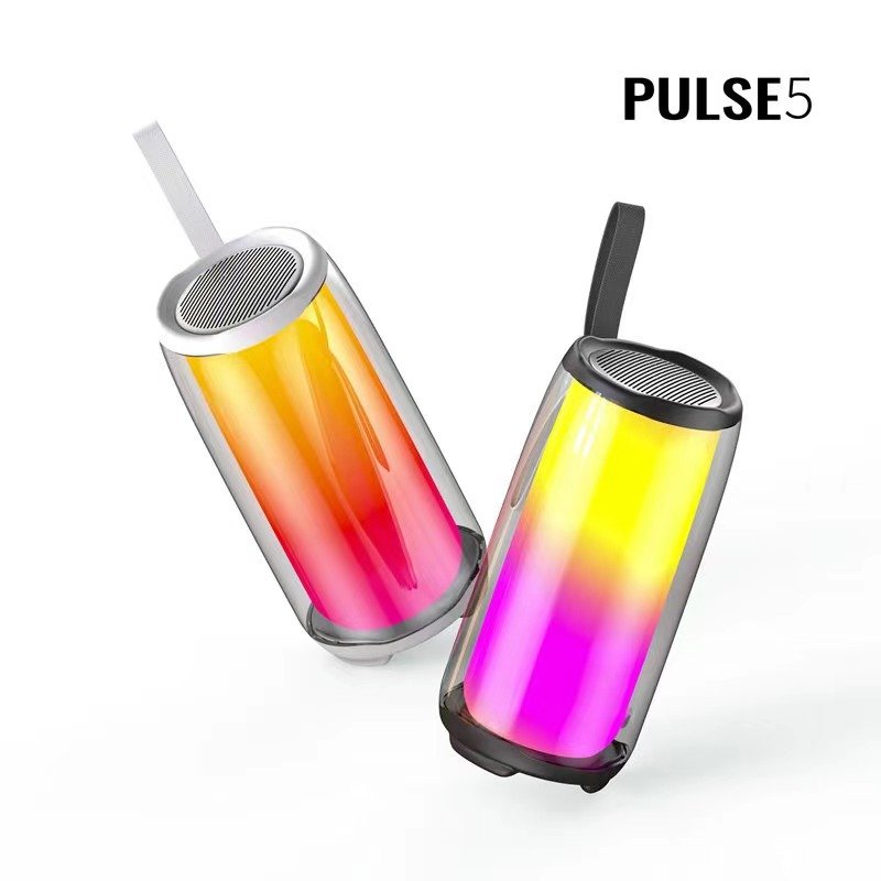 KEKAXI PULSE5 Full Screen Mini Portable RGB Outdoor Loud Bass Waterproof Wireless Speakers