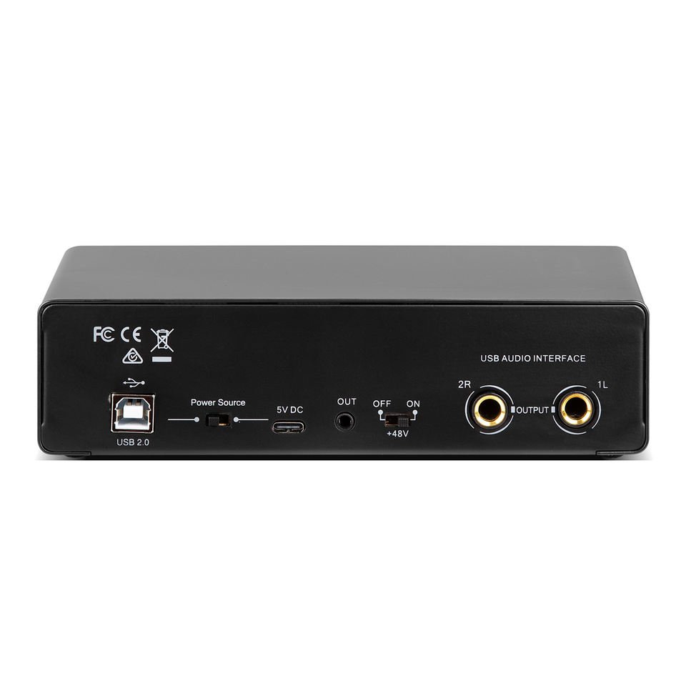 Usb Audio Interface Music External Condenser Recording Sound Card For Studio Recording Music Creation Microphone Electric Guitar