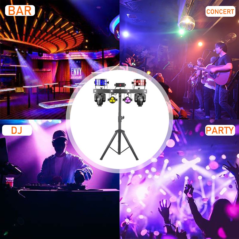 Gig Bar Move Party Club KTV Disco DJ Light System Portable Bar LED Moving Head Effect Light wtih Stand Gig Bar Lighting