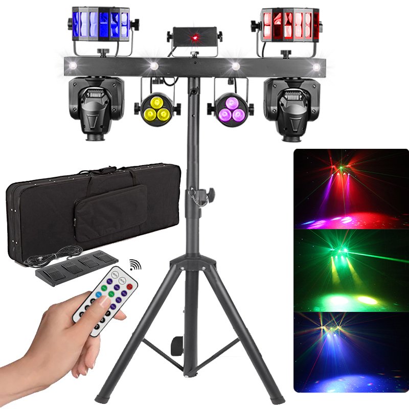 Gig Bar Move Party Club KTV Disco DJ Light System Portable Bar LED Moving Head Effect Light wtih Stand Gig Bar Lighting