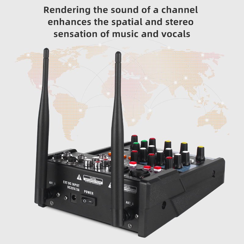 KAIKA G4-M2-3 Audio Sound Equipment With Professional Microphone Live Broadcast Mini Portable Sound Mixer