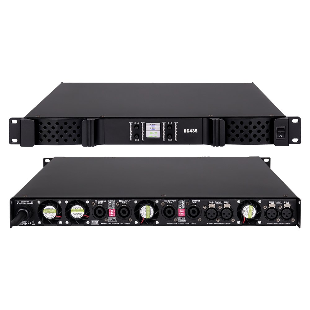 KG430 4*3000W 4 channel audio equipment speaker audio class D power amplifier professional for stage performance sound system