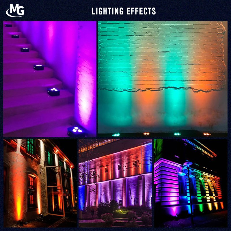 RGBWA UV 6IN1 Rechargeable Battery Mini LED Par Light 3*18W Wireless Uplight Party Dj Wedding Decorations