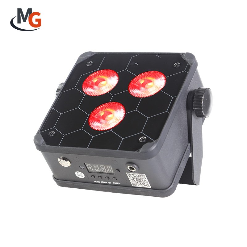 RGBWA UV 6IN1 Rechargeable Battery Mini LED Par Light 3*18W Wireless Uplight Party Dj Wedding Decorations