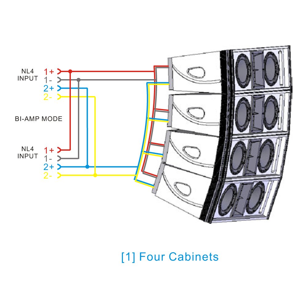 Dual 8 Inch Line Array Speaker, Dj Equipment LA-8 Professional Audio Outdoor Stage Sound Speaker System