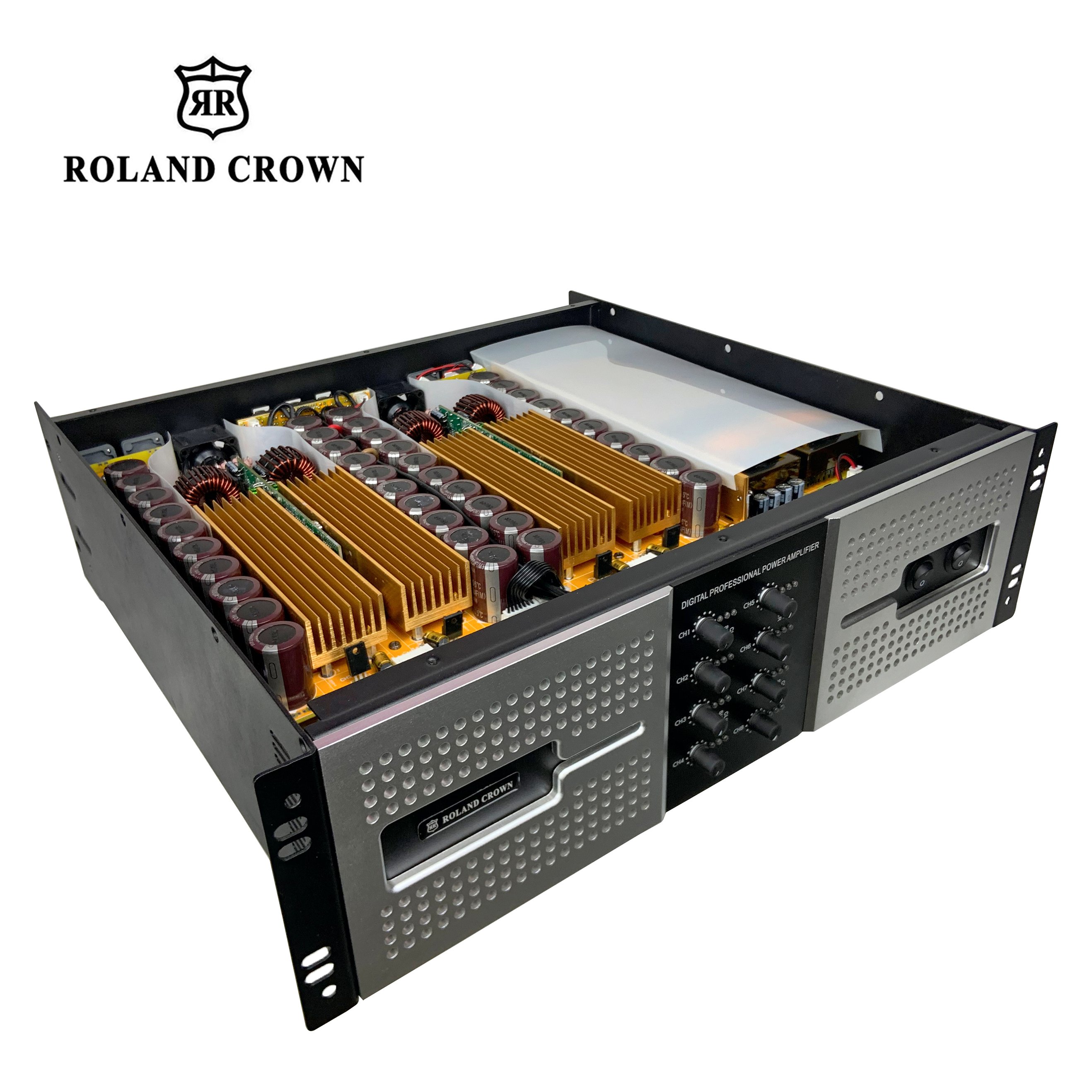 Roland Crown 3U8-channel 16000W digital high-power performance amplifier