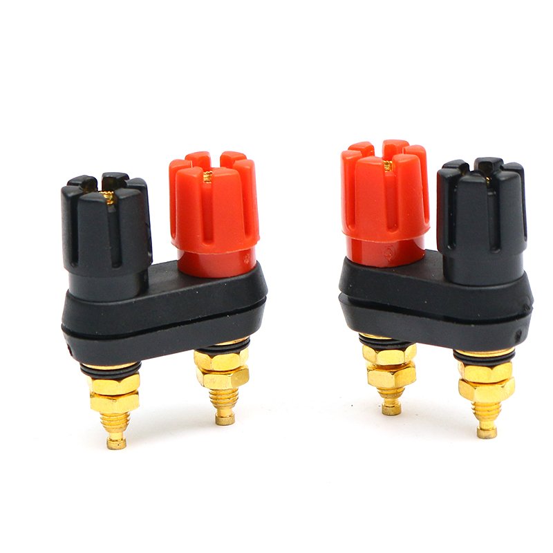 OEM Free Sample Fine Copper 220-240 3C rated voltage range Double connected terminal audio equipment connector accessories