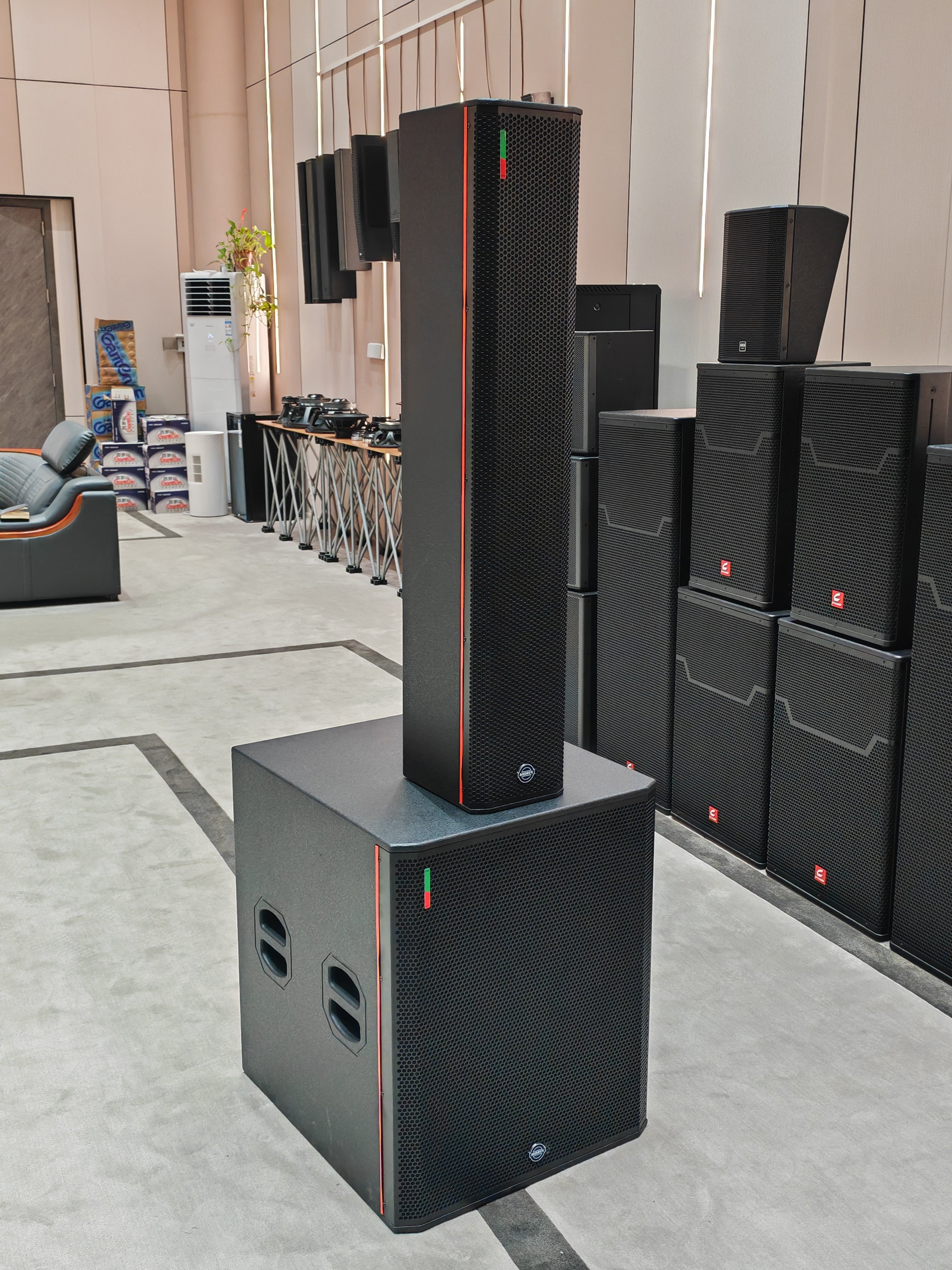 MORIN F6 indoor / outdoor Professional column speaker sound equipment/amplifiers/speaker 18inch subwoofer