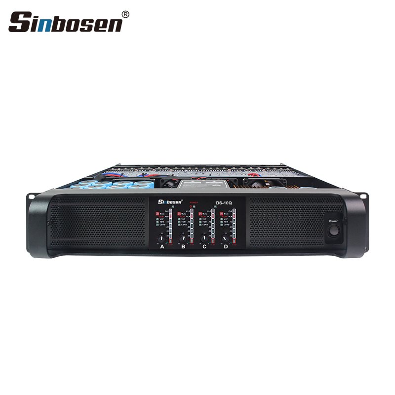 New Upgraded High Cooling System Add 8 Pcs Rears Fans Live Music 10Q 4 X 1350W Stage Sound Standard Amplifier For Line Array