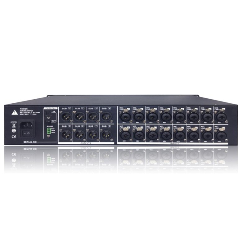 16 in 8 out Rackmount 16 Channels Digital Mixer EX16-8
