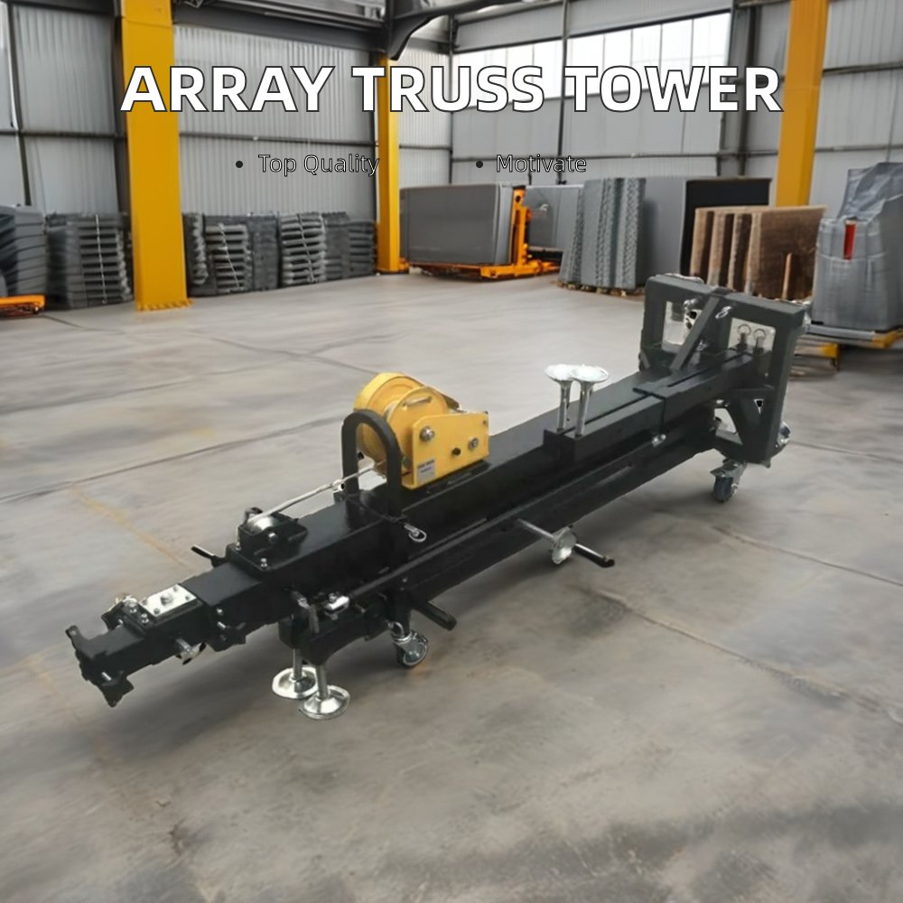 250kg Load Capacity Hand Crank Lift Line Array Truss Tower Foldable Aluminum Alloy Steel Event Use Model Number-Aluminum Truss