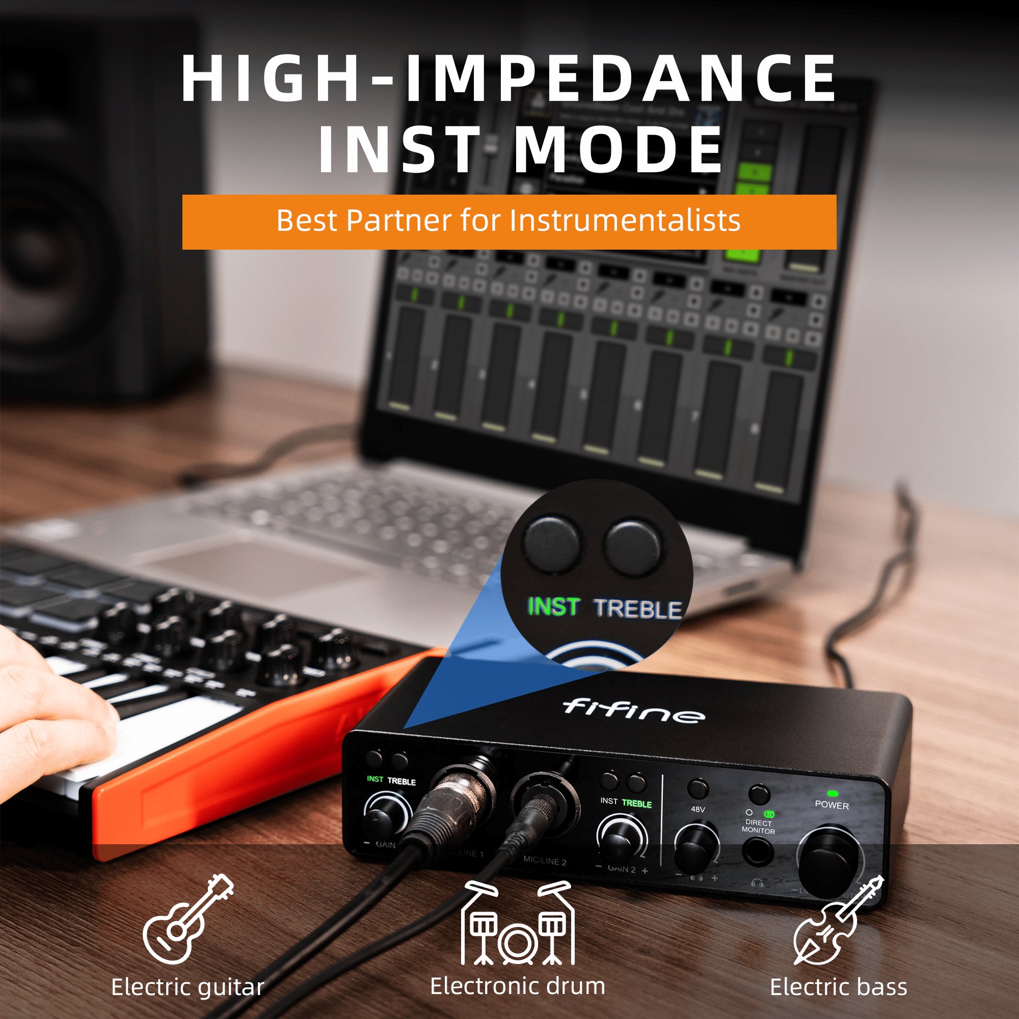 Fifine Ampli3 Streaming Live Sound Card Recording Studio Equipment Podcast Audio Mixers Audio Interface SoundCard