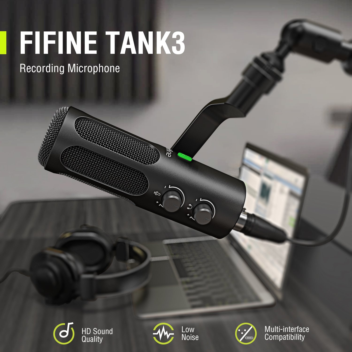 Fifine Ampli3 Streaming Live Sound Card Recording Studio Equipment Podcast Audio Mixers Audio Interface SoundCard