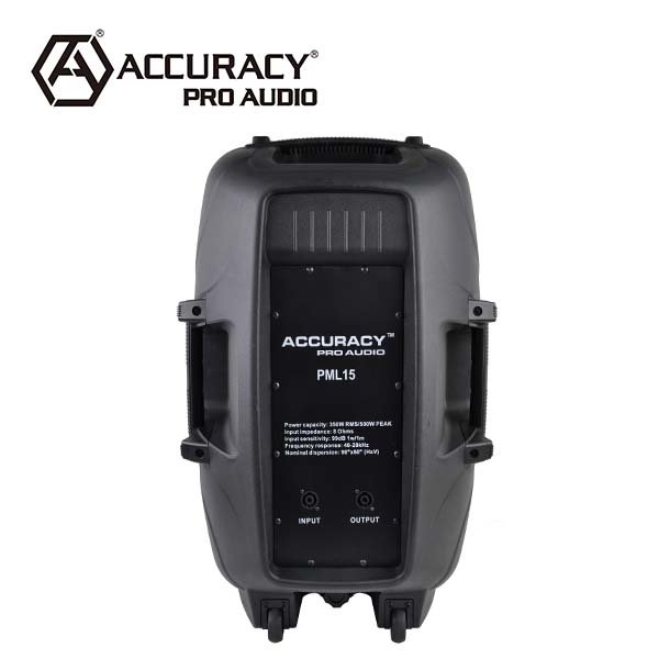 Accuracy Pro Audio PML15L-608AKIT Portable Professional PA Sound System 15 Inch Pro Audio MP3 Speaker Made of Plastic for Sale