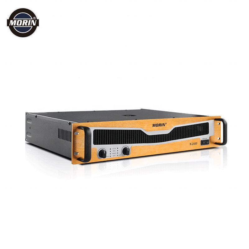 MORIN Hot Sale 2 Channel Amplifier Stereo 8 OHM 2 X 500W Sound System Professional Audio Dual Channel 1U 2U Power Amplifiers