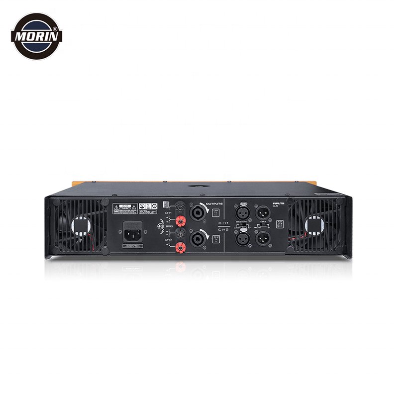 MORIN Hot Sale 2 Channel Amplifier Stereo 8 OHM 2 X 500W Sound System Professional Audio Dual Channel 1U 2U Power Amplifiers