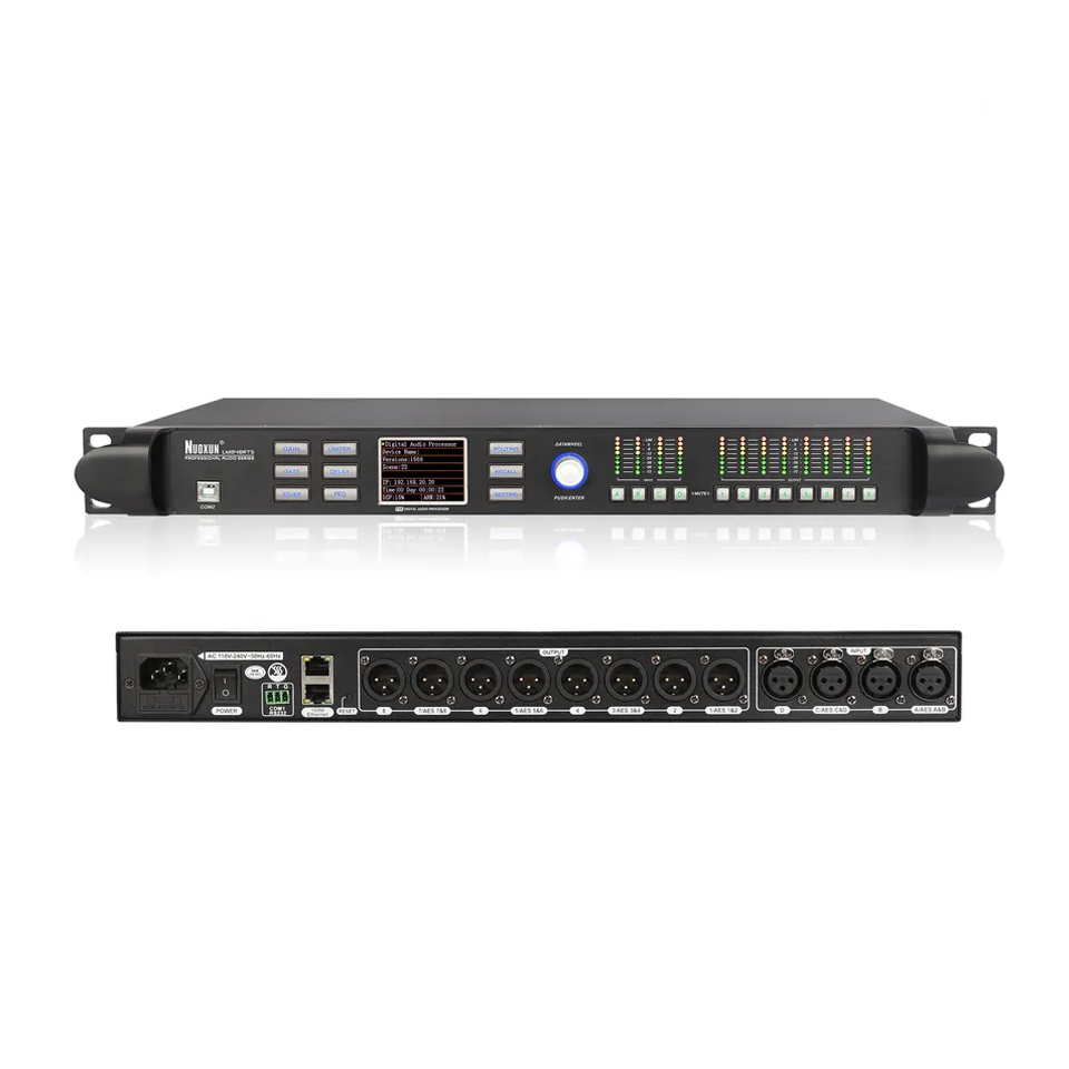Nuoxun LM848RTS high end audio processors 4 in 8 out DSP speaker sound system professional digital smart mixer audio processor