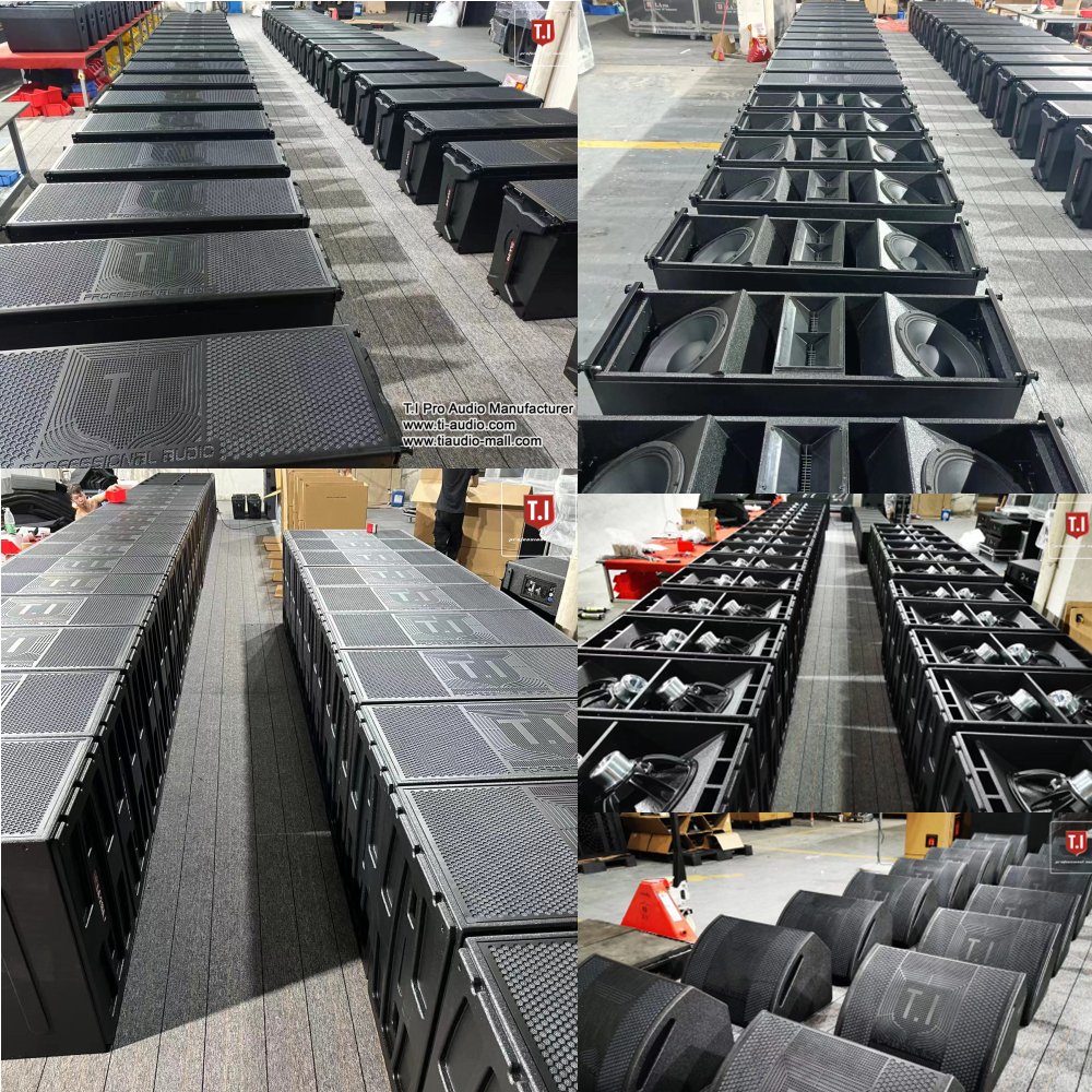 T.I Pro Audio passive powered line array system double 12 inch 3 way sound system dj concert sound equipment