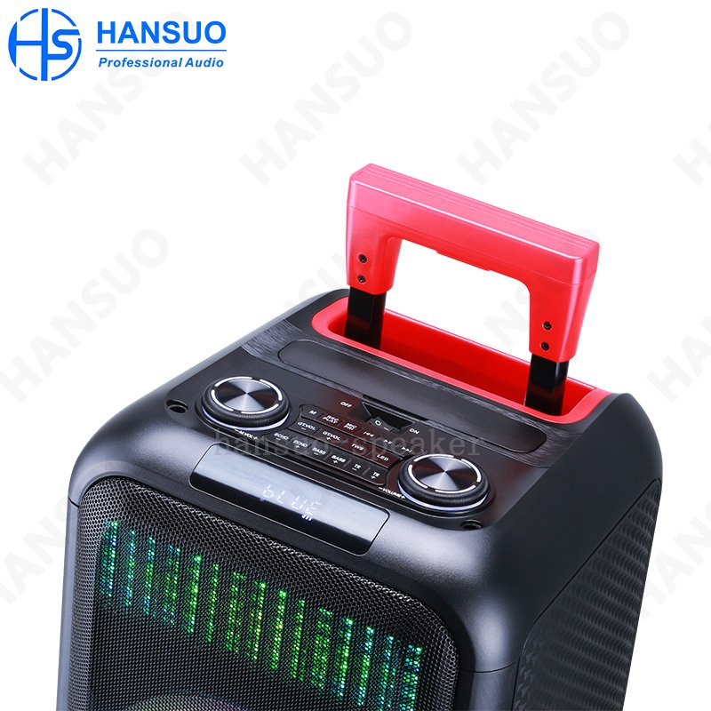 Low price speaker dual 08 inch woofer 60 W high power Alto-falante trolley power amplifier professional wifi