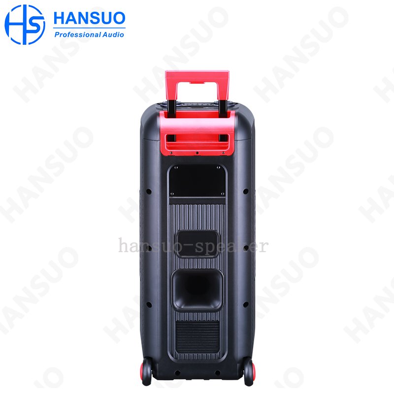 Low price speaker dual 08 inch woofer 60 W high power Alto-falante trolley power amplifier professional wifi