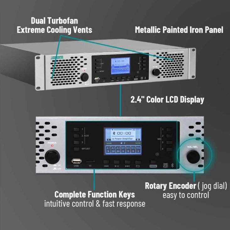 Professional Sound Equipment/Amplifiers/Speaker Digital Integrated Power Amplifier for Meeting Room
