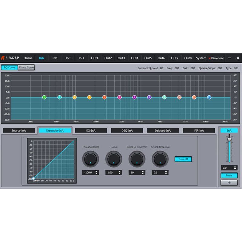 DP48F Professional digital audio DSP processor for stage sound equipment