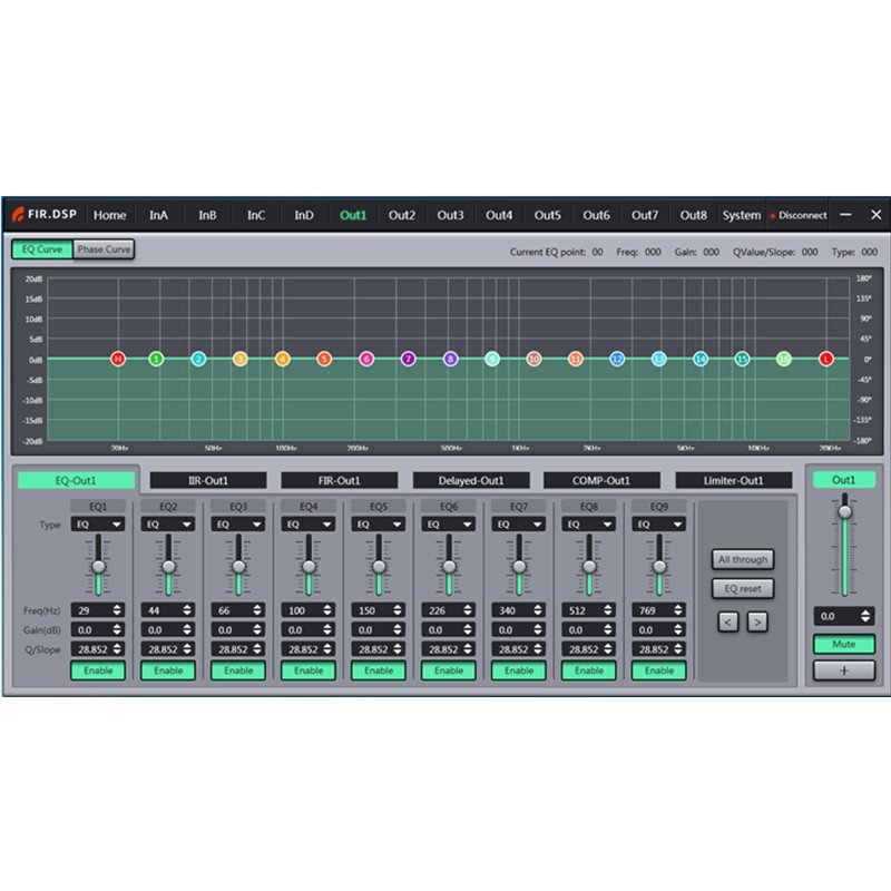 DP48F Professional digital audio DSP processor for stage sound equipment