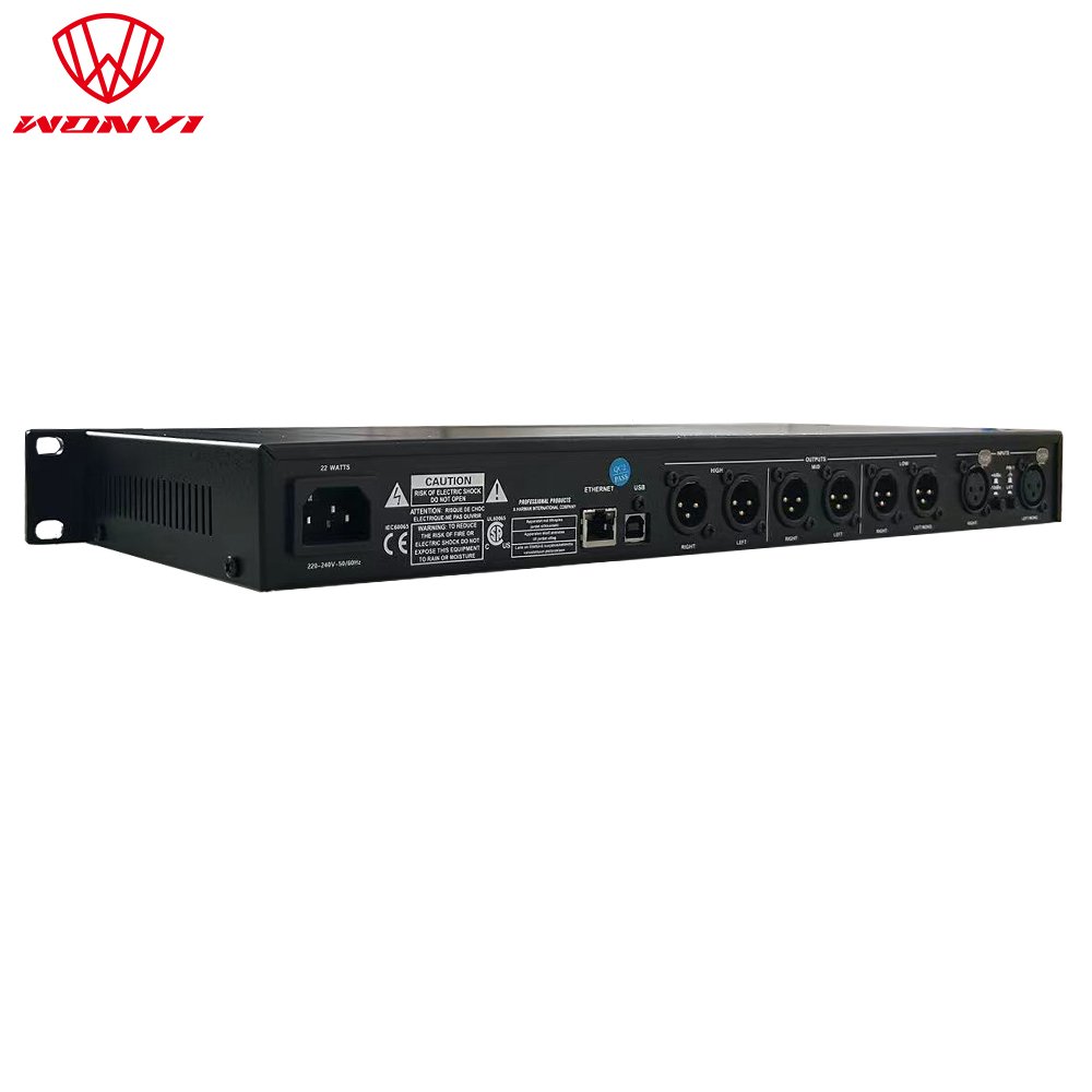 2in6out professional digital audio processor PA2 for professional stage sound equipment