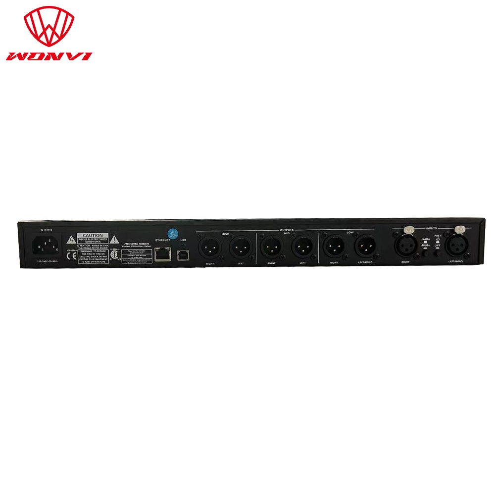 2in6out professional digital audio processor PA2 for professional stage sound equipment