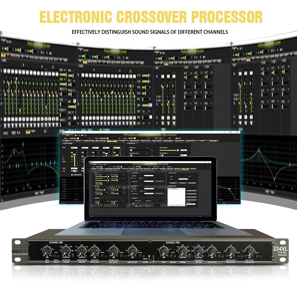234XL Crossover Professional Audio Peripherals Stereo 2/3-way Mono 4-way 234 XL for Dbx