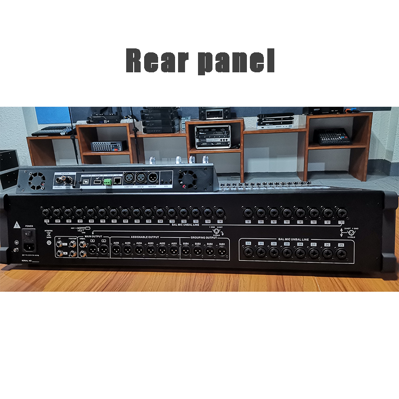 Professional best digital audio mixer sound 24 channel studio recording audio mixing console