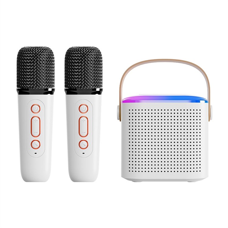Hublizer ODM/OEM Mini Portable Rgb Light 5W Box Blue Tooth Speaker Karaoke Machine Microphone Speakers Sound Subwoofer Speaker