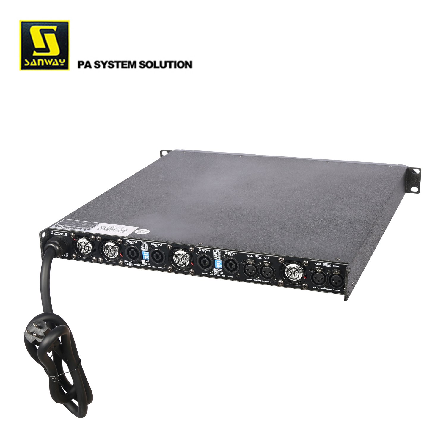 DA32K4 1U 4CH 26800W Class D Professional Sound System Power Amplifier for Night Club