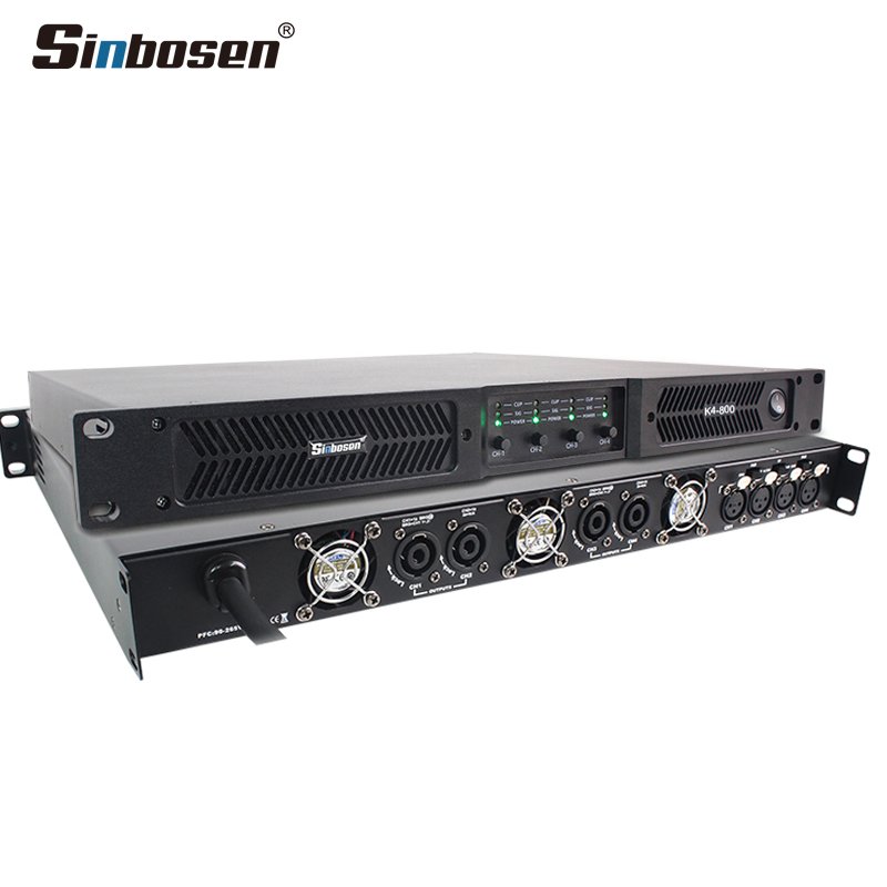 K4-800 800W 1200W Digital 4 Channel amplificadores profesional clase d Power Amplifier