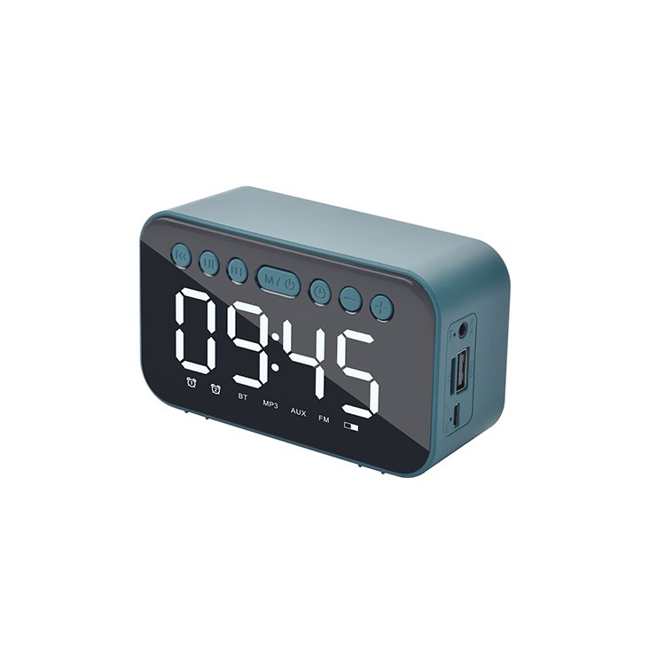 New Smart Wireless Charge Alarm Clock Night Light Home Speaker Portable Outdoor Fm Radio Music BT Speaker
