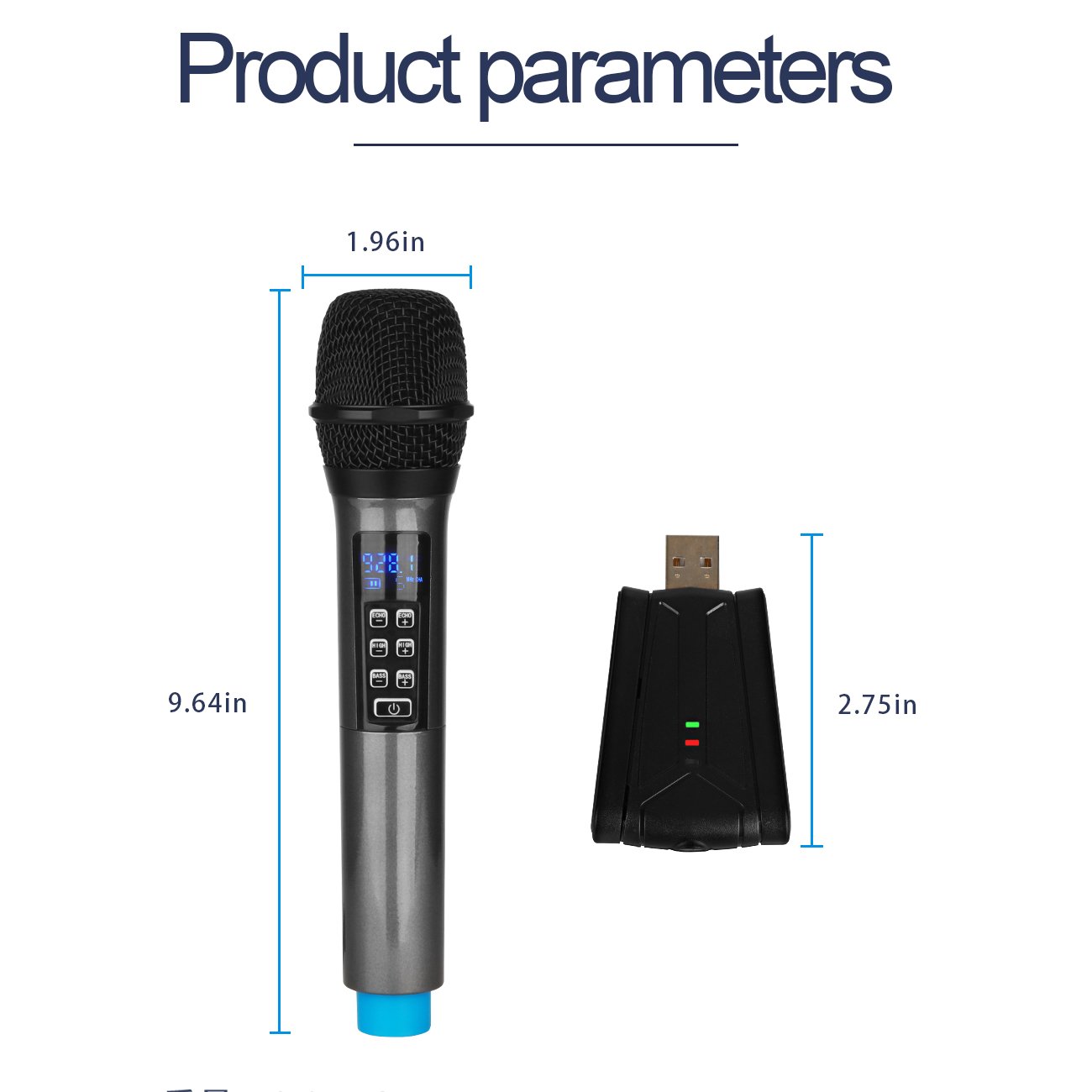 Portable Uhf Wireless Microphone system Computer Microphone With headphone interface Usb Sound Card Microphone