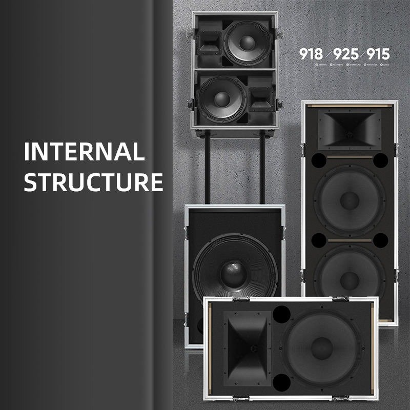 Professional Stage Sound Kit Dual 15 Inch 2 Channel Sound System Speakers with Mixer Pro Audio Equipment for Stage Performances
