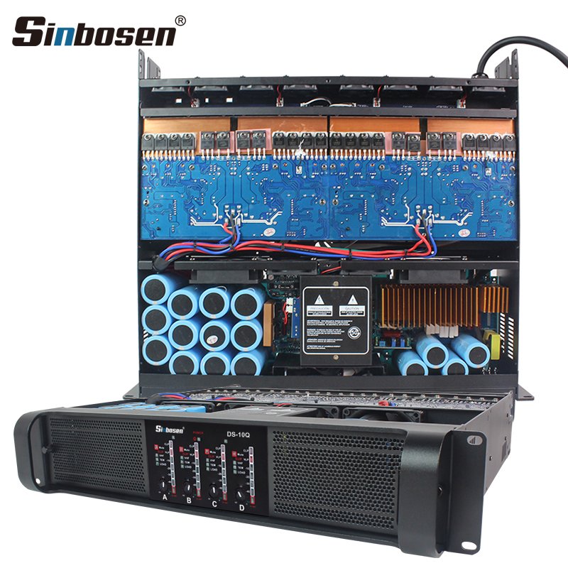 DS-10Q sound system for stage performance 4 channel amplifier class td karaoke line array speakers