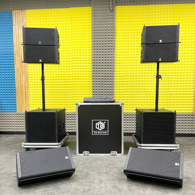 Sound equipment Indoor/outdoor sound system single 10 "active wire array speakers