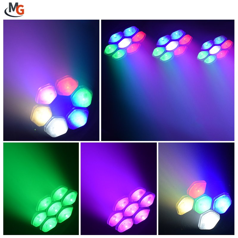 7*40W RGBW 4 in 1 Zoom Moving Head Light LED Wash Stage Light for bar stage club